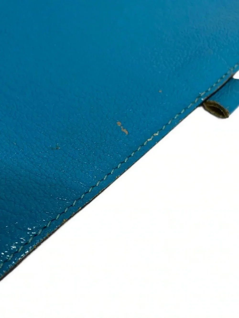 HERMES Vision Blue Paon Chevre Square O Agenda